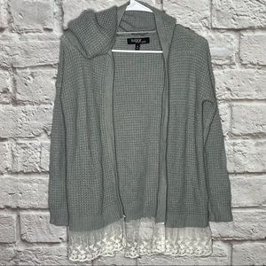 Sugar Rush Girls Gray Cardigan‎ Size Medium
